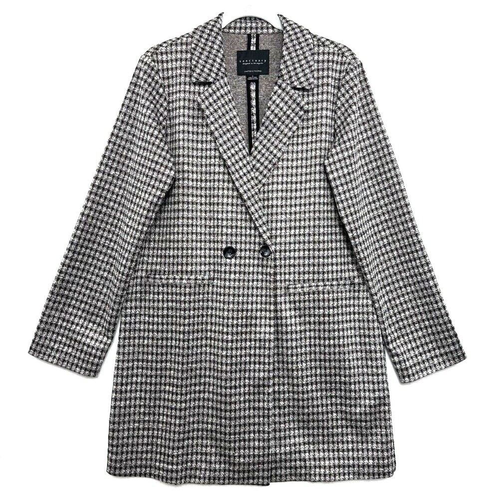 Sanctuary Crafted & Tailored Longline Blazer Jacket Womens S Pockets Multicolor